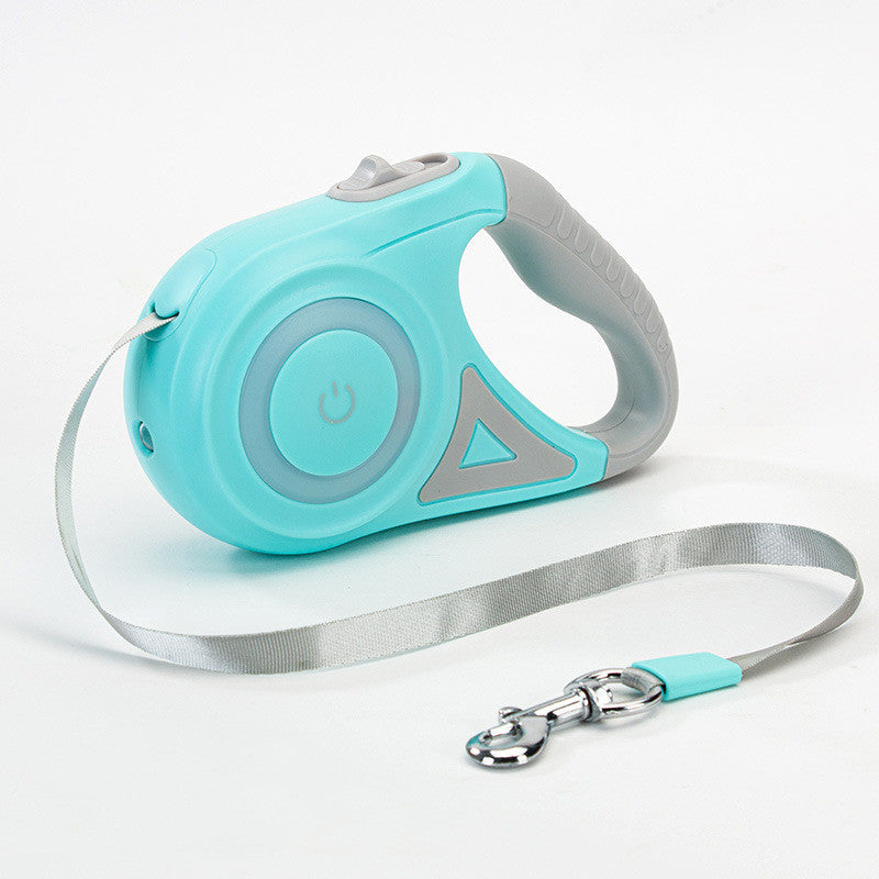 Dog Retractable Leash with Spotlight plus dog collar