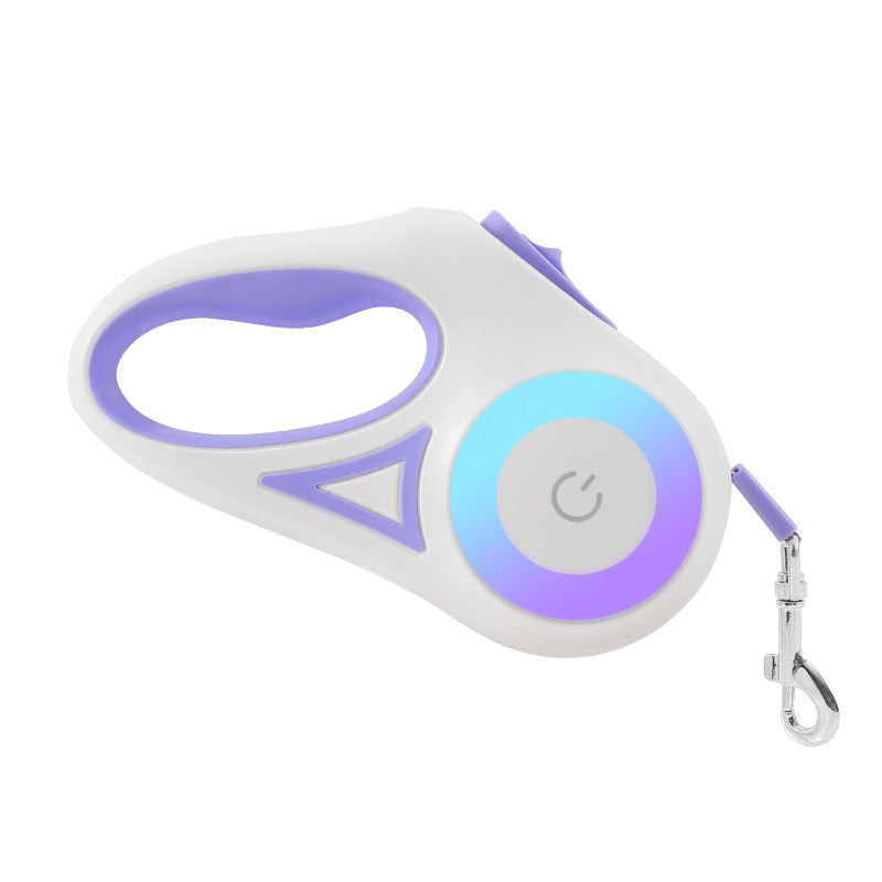 Dog Retractable Leash with Spotlight plus dog collar