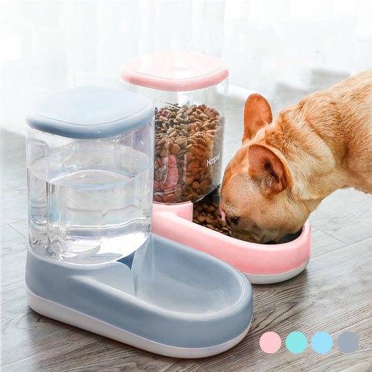 Automatic Pet Food & Water Dispenser – Gravity Feeder for Dogs and Cats